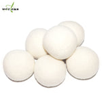Woolous Wool Dryer Balls Organic XL 6 Pack, Premium New Zealand Non-Toxic Laundry Dryer Ball,Handmade Reusable Natural Fabric Softener,Reduce Wrinkles,Saves Drying Time Felted Eco Dryer Ball