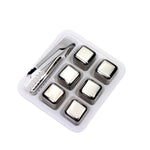 Stainless Steel Ice Cube, Reusable Chilling Stones for Whiskey